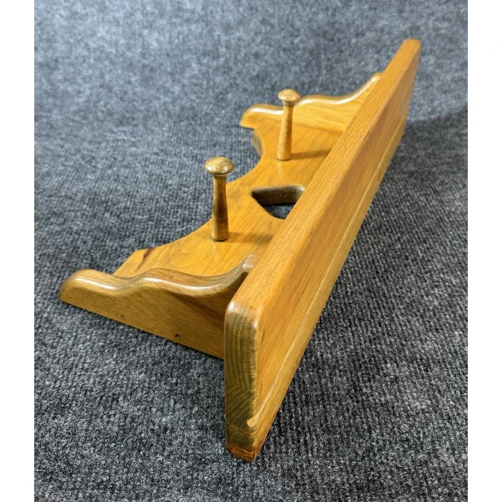 Wood N Creations Wall Shelf Peg Rack Rustic Heart Country Farmhouse 18